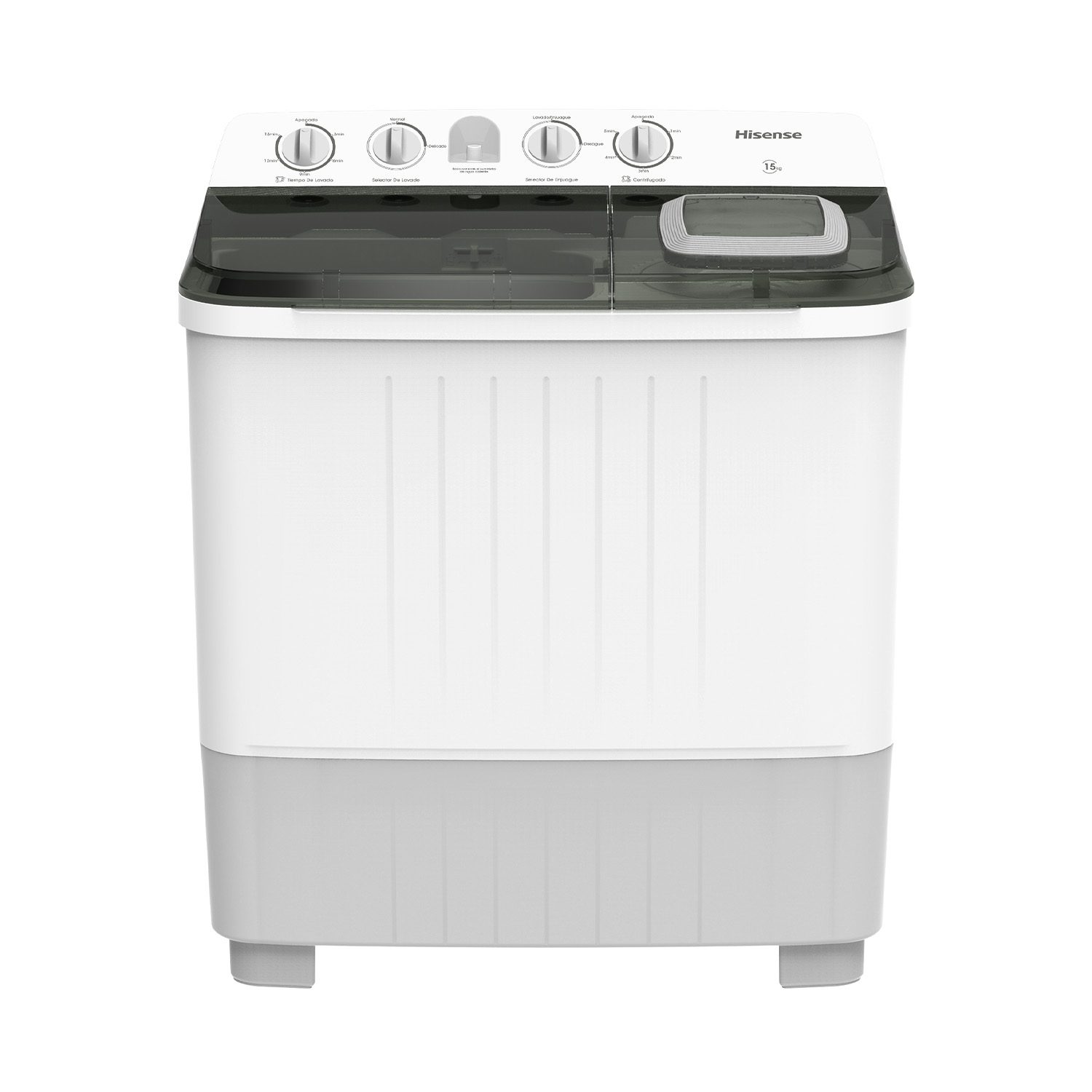 Lavadora Hisense carga superior semiautomática 15 kg