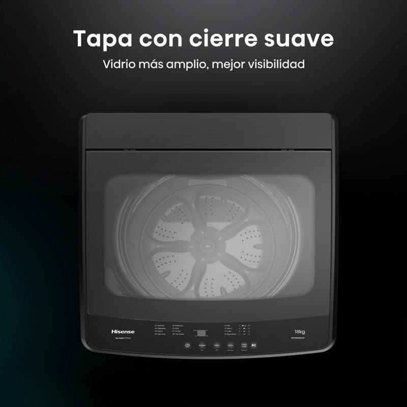 lavadora hisense WT3W1823UT cierre suave