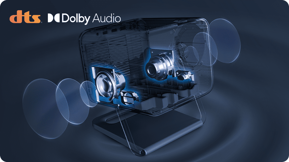 miniproyector hisense m2 pro dolby audio DTS