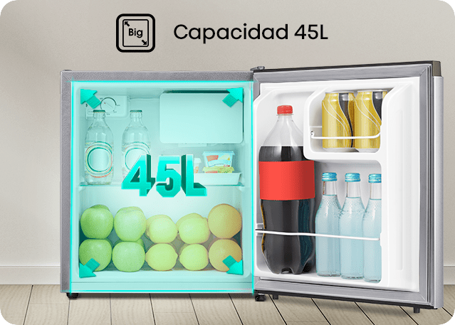 minibar hisense bc45 capacidad