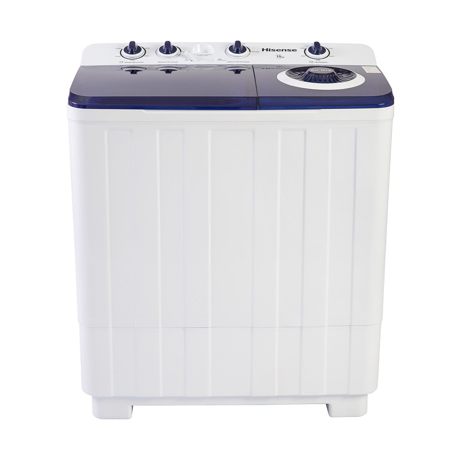 Lavadora Hisense Semiautomática Doble Tina WSA15 15 kg