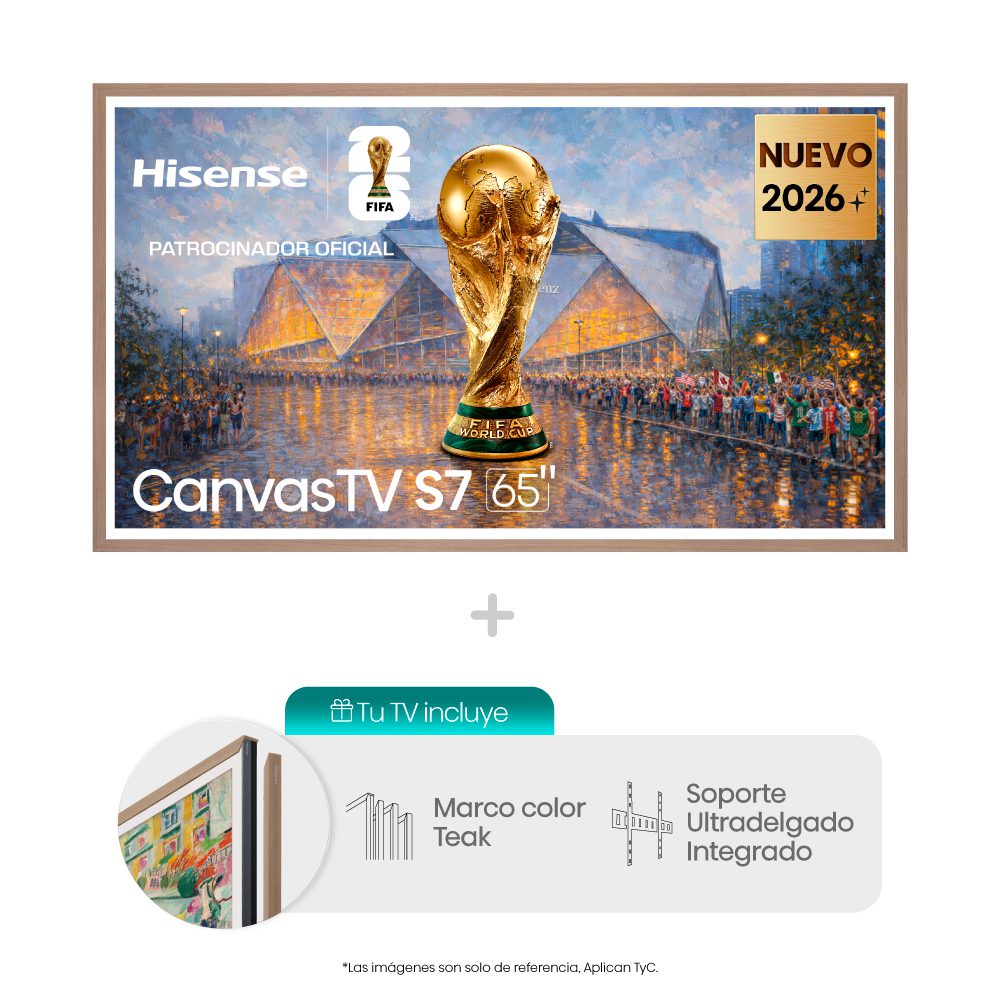 Televisor Hisense QLED 4K CanvasTV™ S7SG 65