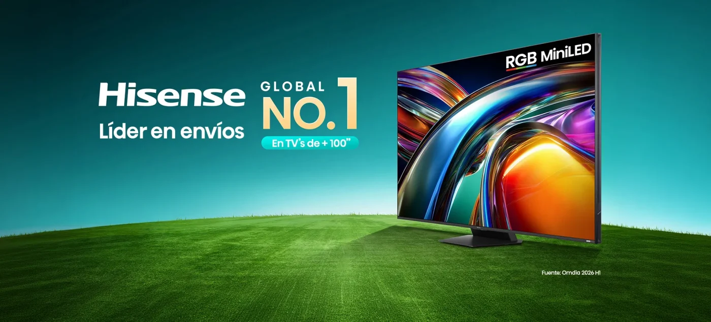 Hisense reafirma su liderazgo global en televisores de 100 pulgadas y más, durante el primer semestre de 2026 - Hisense