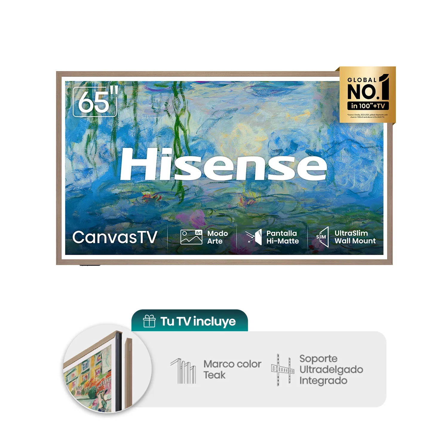 Televisor Hisense QLED 4K CanvasTV™ S7SG 65